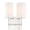 Veronica 2 Light Polished Nickel Sconce (VER-242-PN)