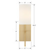 Veronica 1 Light Aged Brass Sconce (VER-241-AG)