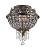 Vanderbilt 3 Light Bronze Flush Mount (5163-EB-CL-MWP)