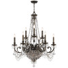 Crystorama Vanderbilt 12 Light Chandelier (5168-EB-CL-MWP)