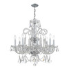 Traditional Crystal 8 Light Polished Chrome Chandelier (5008-CH-CL-MWP)