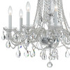 Traditional Crystal 8 Light Polished Chrome Chandelier (1138-CH-CL-S)