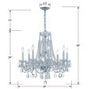 Crystorama Traditional Crystal 8 Light Chandelier (1138-CH-CL-MWP)