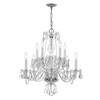 Traditional Crystal 6 Light Chrome Chandelier (5086-CH-CL-S)