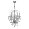 Traditional Crystal 5 Light Polished Chrome Mini Chandelier (1129-CH-CL-S)
