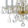 Traditional Crystal 5 Light Polished Brass Mini Chandelier (1061-PB-CL-S)