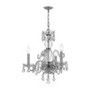 Traditional Crystal 3 Light Polished Chrome Mini Chandelier (5044-CH-CL-MWP)