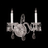 Traditional Crystal 2 Light Chrome Sconce (5042-CH-CL-S)