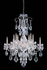 Traditional Crystal 12 Light Polished Chrome Chandelier (1045-CH-CL-MWP)