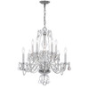 Traditional Crystal 10 Light Polished Chrome Chandelier (5080-CH-CL-MWP)