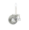 Traditional Crystal 1 Light Polished Chrome Sconce (1121-CH-CL-S)