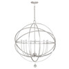 Solaris 9 Light Silver Sphere Chandelier (9229-OS)