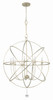Solaris 9 Light Silver Sphere Chandelier (9229-OS)