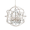 Solaris 5 Light Silver Sphere Chandelier (9026-OS-CL-S)