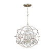 Solaris 4 Light Olde Silver Mini Chandelier (9025-OS-CL-MWP)