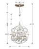 Solaris 4 Light Olde Silver Mini Chandelier (9025-OS-CL-MWP)