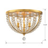 Crystorama Roxy 3 Light Flush (ROX-A9000-GA)