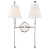 Riverdale 2 Light Polished Nickel Sconce (RIV-383-PN)