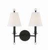 Riverdale 2 Light Black Forged Sconce (RIV-383-BF)