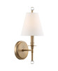 Riverdale 1 Light Aged Brass Sconce (RIV-382-AG)