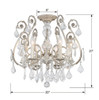Regis 6 Light Olde Silver Semi-Flush (5115-OS-CL-MWP_CEILING)
