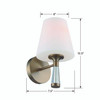 Ramsey 1 Light Vibrant Gold Sconce (RAM-A3401-VG)