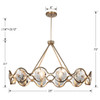 Quincy 10 Light Distressed Twilight Chandelier (QUI-7629-DT)