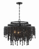 Poppy 6 Light Black Chandelier (POP-A5076-MK)