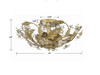 Crystorama Paris Market 6 Light Semi Flush (5316-GL)