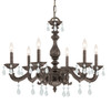 Paris Market 6 Light Spectra Crystal Venetian Bronze Chandelier (5036-VB-CL-SAQ)