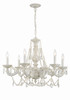 Paris Market 6 Light Antique White Chandelier (5026-AW-CL-MWP)