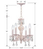 Paris Market 4 Light White Mini Chandelier (5024-AW-CL-SAQ)