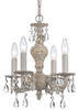 Paris Market 4 Light White Mini Chandelier (5024-AW-CL-S)