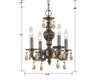 Paris Market 4 Light Bronze Mini Chandelier (5024-VB-GT-S)