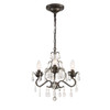 Paris Market 3 Light Bronze Mini-Chandelier (4534-EB-CL-MWP)