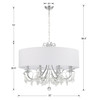 Othello 8 Light Polished Chrome Chandelier (6628-CH-CL-MWP)