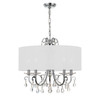 Othello 5 Light Clear Polished Chrome Chandelier (6625-CH-CL-SAQ)