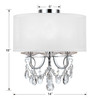Othello 3 Light Polished Chrome Flush Mount (6623-CH-CL-MWP_CEILING)