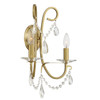 Othello 2 Light Vibrant Gold Sconce (6822-VG-CL-MWP)