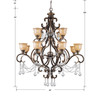 Norwalk 12 Light Chandelier (7512-BU-CL-S)