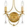 Metro 2 Light Antique Gold Sconce (422-GA)