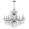 Maria Theresa 9 Light Polished Chrome Chandelier (4408-CH-CL-SAQ)
