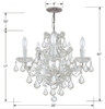 Maria Theresa 6 Light Polished Chrome Mini Chandelier (4405-CH-CL-I)