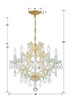 Maria Theresa 6 Light Gold Mini Chandelier (4405-GD-CL-MWP)