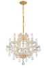 Maria Theresa 6 Light Gold Mini Chandelier (4405-GD-CL-I)