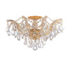 Crystorama Maria Theresa 5 Light Semi Flush (4437-GD-CL-S)