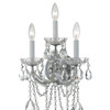 Maria Theresa 3 Light Polished Chrome Sconce (4423-CH-CL-SAQ)