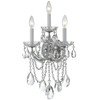 Maria Theresa 3 Light Polished Chrome Sconce (4423-CH-CL-MWP)
