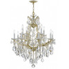 Maria Theresa 13 Light Gold Chandelier (4413-GD-CL-MWP)