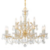 Maria Theresa 12 Light Gold Chandelier (4479-GD-CL-MWP)